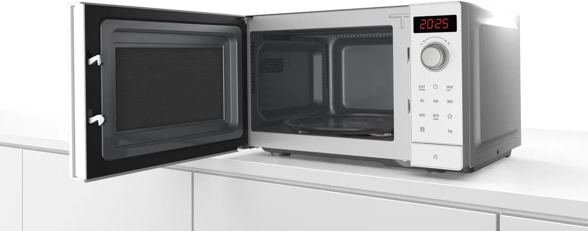 Bosch Serie 2 FFL023MW0 mikrobølgeovn Hvid Solo mikroovn Bordplade 20 L 800 W