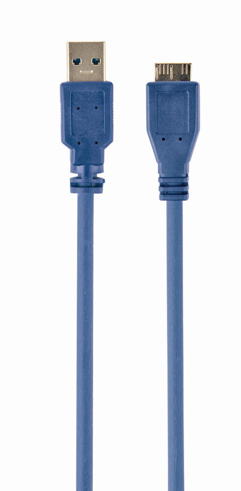 Gembird USB 3.0, 3m USB-kabel USB 3.2 Gen 1 (3.1 Gen 1) USB A Micro-USB B 4,8 Gbit/sek. Blå