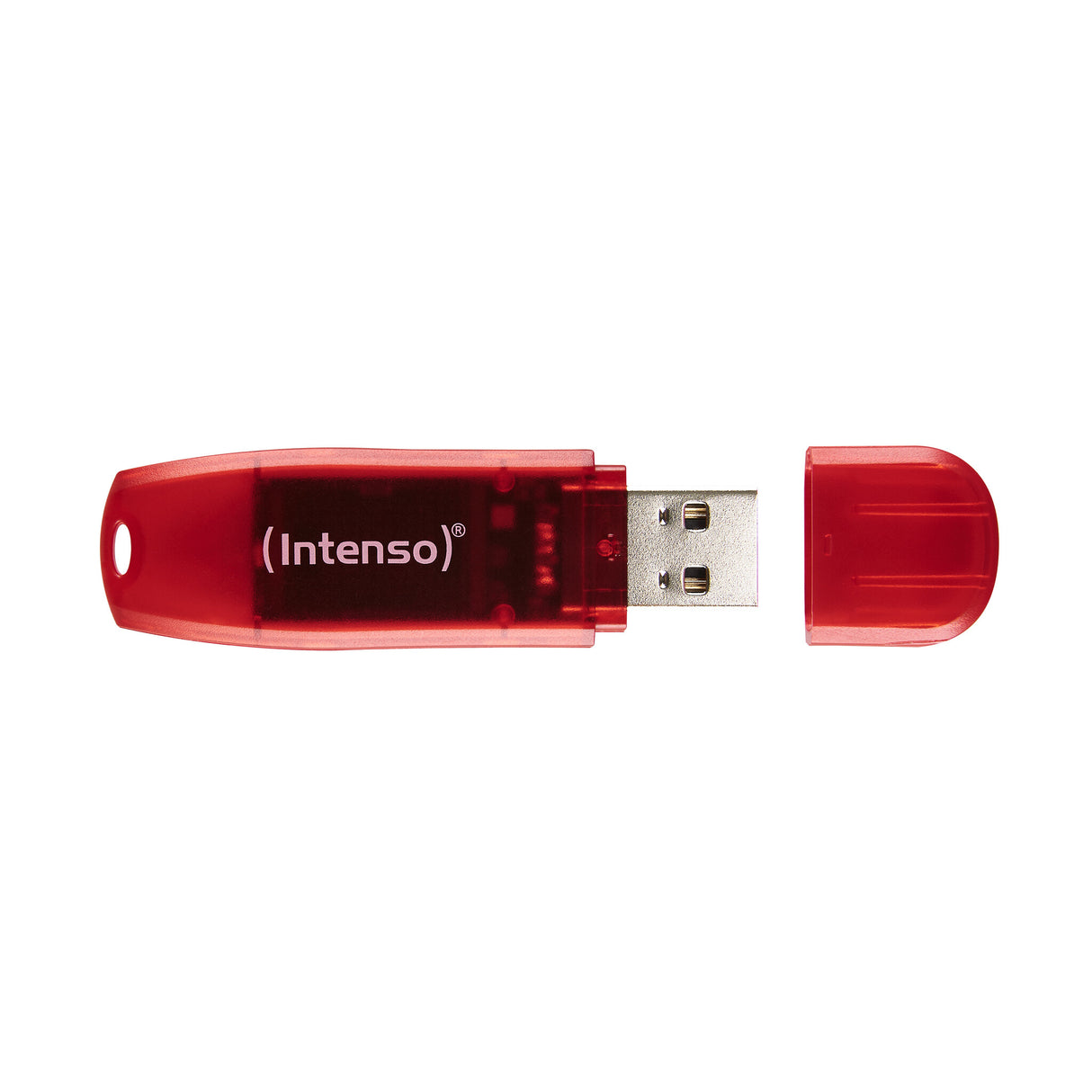 Intenso Rainbow Line USB-nøgle 128 GB USB Type-A 2.0 Rød, Transparent