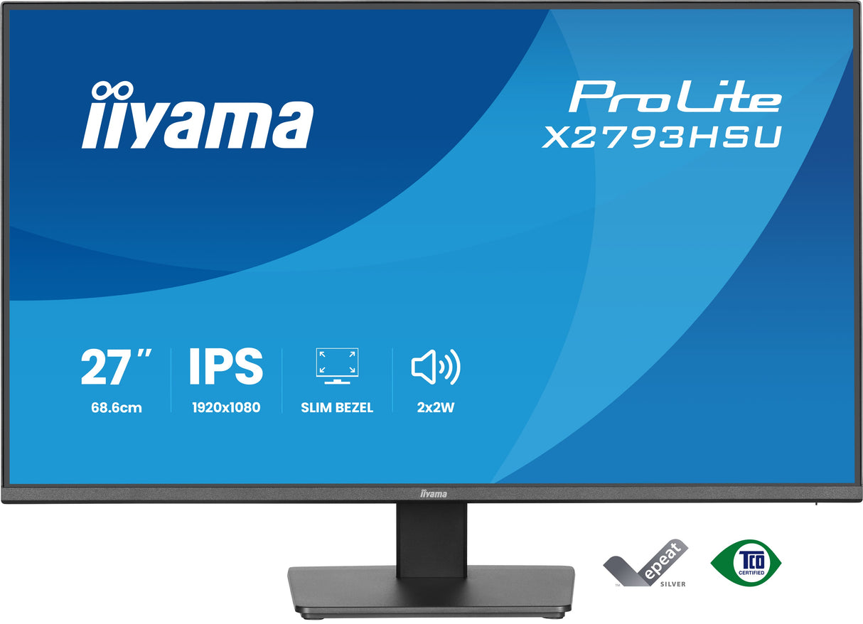 Iiyama X2793HSU-B1 27 IPS 1920 x 1080 (Full HD) HDMI DisplayPort 120Hz