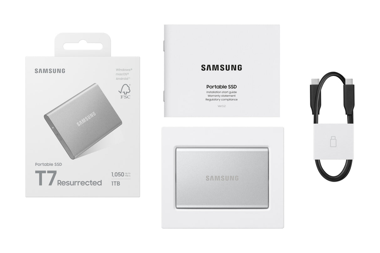Samsung MU-PD1T0G/WW ekstern solid state driver 1 TB USB Type-C 3.2 Gen 2 (3.1 Gen 2) Sølv