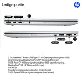 HP EliteBook 8 INC. Copilot+ PC Intel Core Ultra 5 228V Laptop 35,6 cm (14") WUXGA 32 GB LPDDR5x-SDRAM 512 GB SSD Wi-Fi 7 (802.11be) Windows 11 Pro Sølv