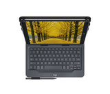 Logitech 920-008340 tastatur til mobil enhed QWERTY Nordisk Bluetooth Sort