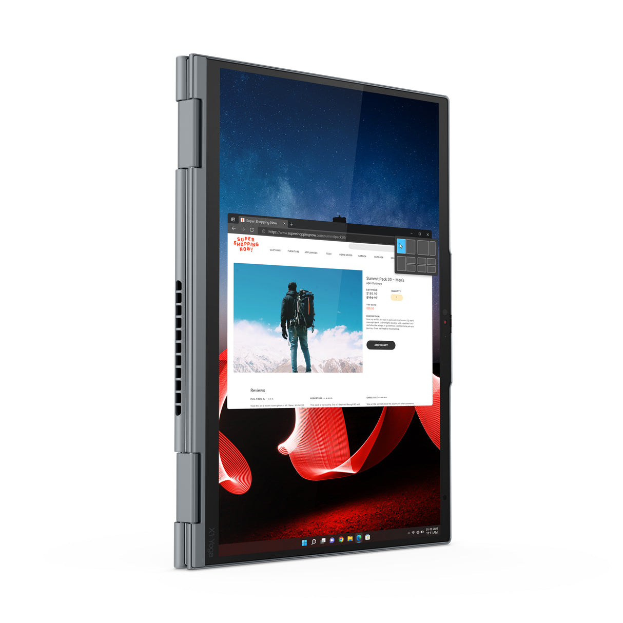 T1A Lenovo ThinkPad X1 Yoga Gen 8 Refurbished Intel® Core™ i5 i5-1345U Hybrid (2-i-1) 35,6 cm (14") Berøringsskærm WUXGA 32 GB LPDDR5-SDRAM 512 GB SSD Windows 11 Pro Grå