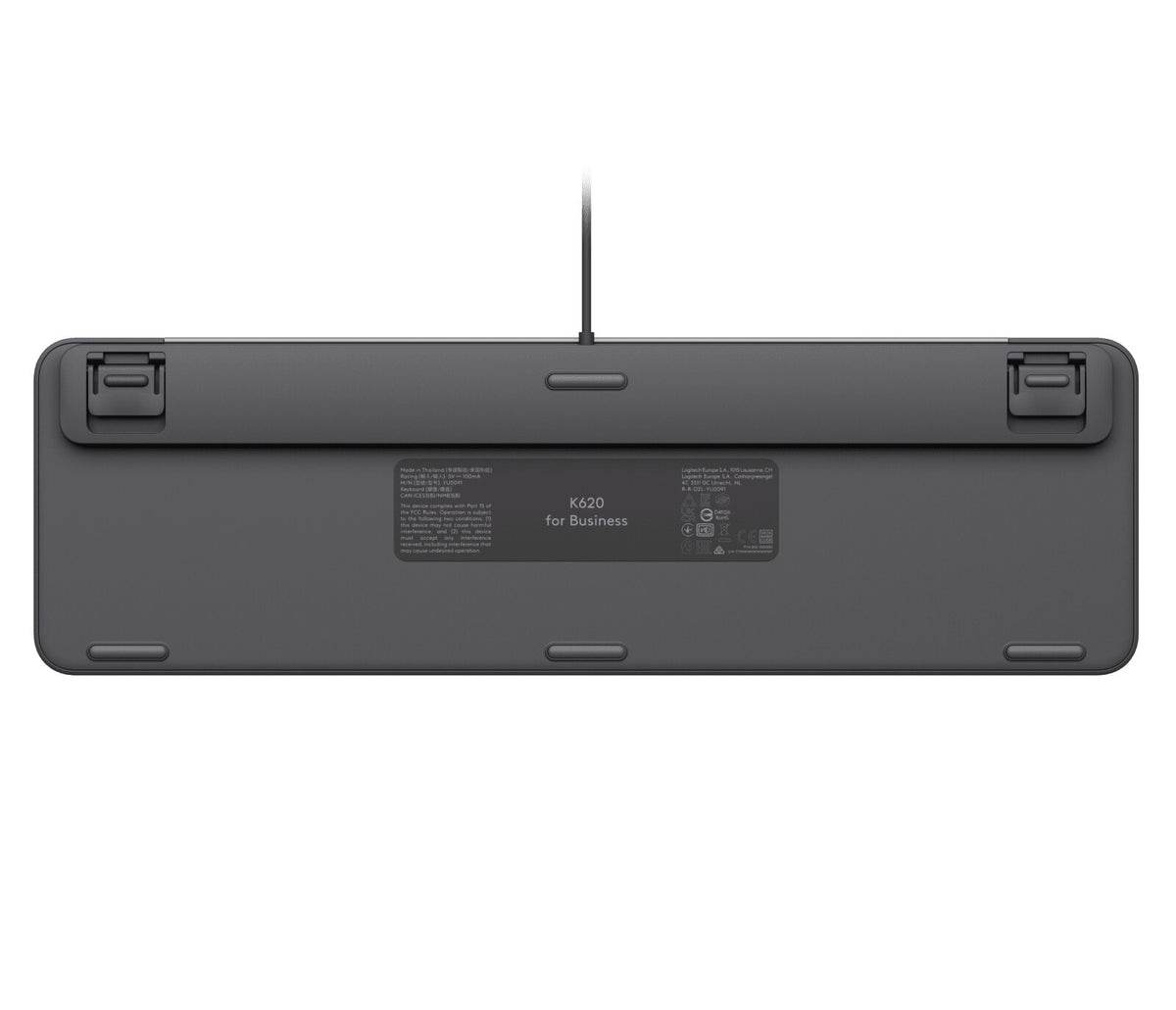 Logitech Signature Slim K620 For Business tastatur Universel USB QWERTY Nordisk Grafit