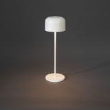 Konstsmide Lille hvid bordlampe portable