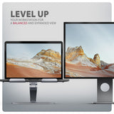 Axagon STND-LQ laptop stativ Stander til laptop og tablet Grå 43,9 cm (17.3")