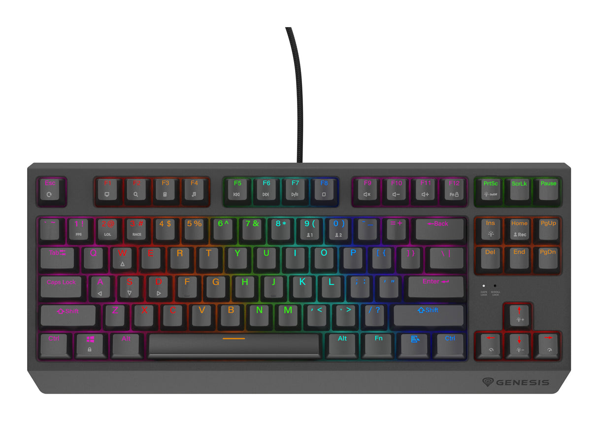 GENESIS Thor 230 TKL Lite tastatur Spil USB QWERTY Engelsk Sort