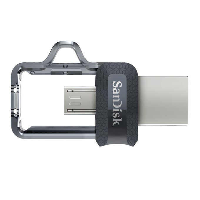 SanDisk 173384 USB-nøgle 32 GB USB Type-A / Micro-USB Sort, Transparent