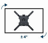 Gembird WM-55ST-01 tv-beslag 139,7 cm (55") Stål