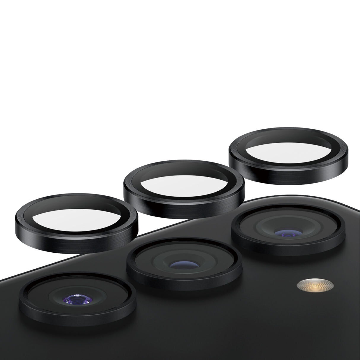 PanzerGlass ® Hoops® Kameralinsebeskytter Sort Samsung Galaxy S24 | S23 | S23+
