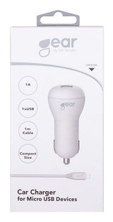 Gear 665056 oplader til mobil enhed Universel Hvid Cigartænder, Vekselstrøm Automatisk, Indendørs