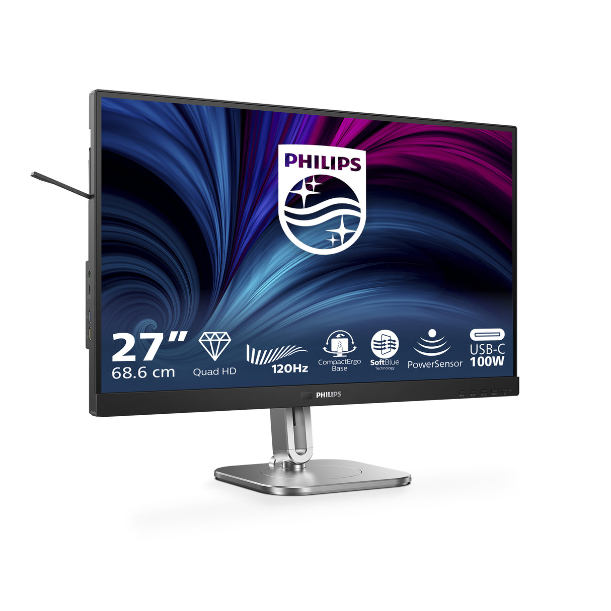 Philips 27B2U4601/00 27 IPS 2560 x 1440 (2K) DisplayPort HDMI USB-C 120 Hz