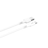 Gear Ladekabel USB-A-USB-C 2.0 2m Rundt Kabel Hvid