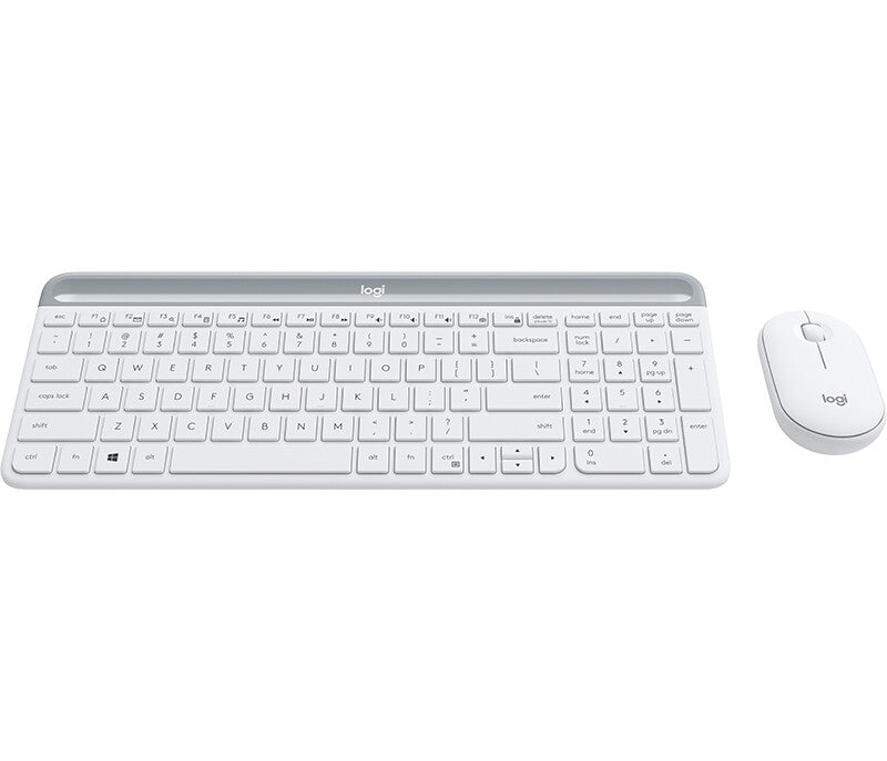 Logitech 920-009201 tastatur Mus inkluderet Universel RF trådløst QWERTY Nordisk Hvid