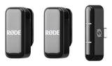 RØDE Micro Trådløst mikrofonsystem Trådløs Sort