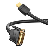 Vention ABFBI videokabel adapter 3 m HDMI Type A (Standard) DVI-D Sort