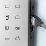 Wozinsky HDMI 2.1 Kabel 8K 60 Hz 48 Gbps / 4K 120 Hz / 2K 144 Hz 2 m Sølv (WHDMI-20)