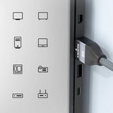 Wozinsky kabel HDMI 2.1 8K 60 Hz 48 Gbps / 4K 120 Hz / 2K 144 Hz 3 m sølv (WHDMI-30)