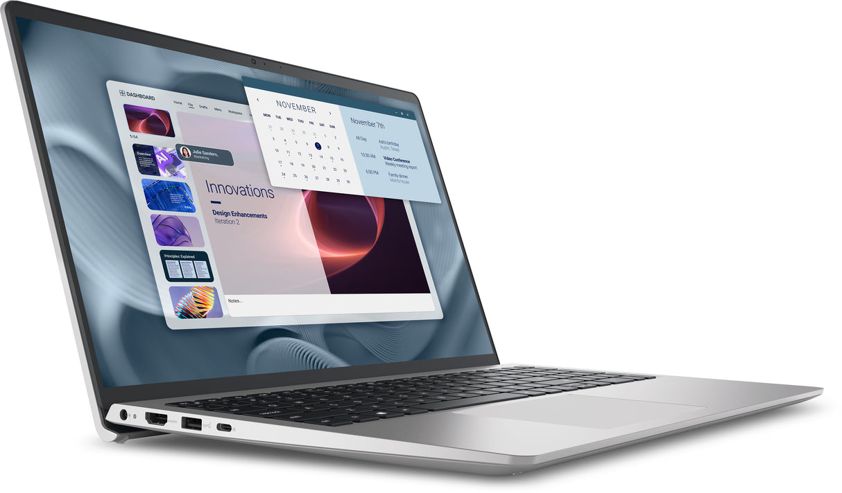 DELL Pro 15 Essential PV15250 Intel® Core™ i5 i5-1334U Laptop 39,6 cm (15.6") Fuld HD 16 GB DDR5-SDRAM 1 TB SSD Wi-Fi 6 (802.11ax) Windows 11 Pro Platin, Sølv