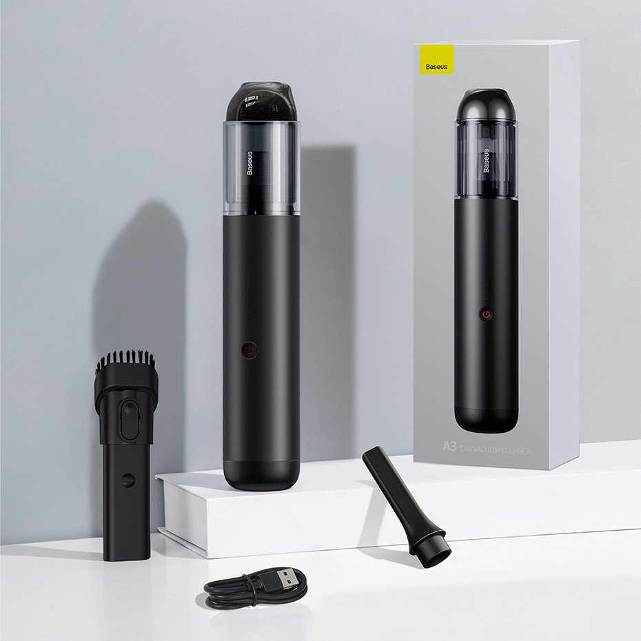 Baseus A3 trådløs bilstøvsuger 135 W 15000 Pa sort (CRXCQA3-0A)