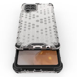 Honeycomb Case armor cover med TPU Bumper til Samsung Galaxy A42 5G sort