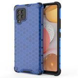 Honeycomb Case armor cover med TPU Bumper til Samsung Galaxy A42 5G blå