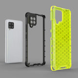 Honeycomb Case rustning med TPU Bumper til Samsung Galaxy A42 5G blå