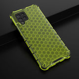 Honeycomb Case rustning med TPU Bumper til Samsung Galaxy A42 5G grøn