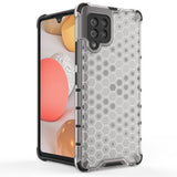 Honeycomb Case armor cover med TPU Bumper til Samsung Galaxy A42 5G rød