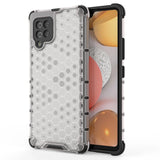 Honeycomb Case rustning med TPU Bumper til Samsung Galaxy A42 5G gennemsigtig