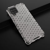 Honeycomb Case rustning med TPU Bumper til Samsung Galaxy A42 5G gennemsigtig