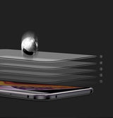 Wozinsky Full Magnetic Case Full Body Front og Back Cover med indbygget glas til Vivo X60 sort-gennemsigtig