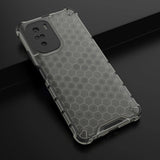 Honeycomb Case armor cover med TPU Bumper til Xiaomi Redmi K40 Pro + / K40 Pro / K40 / Poco F3 sort