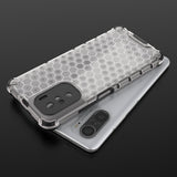 Honeycomb Case armor cover med TPU Bumper til Xiaomi Redmi K40 Pro + / K40 Pro / K40 / Poco F3 blå