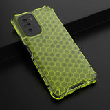 Honeycomb Case armor cover med TPU Bumper til Xiaomi Redmi K40 Pro + / K40 Pro / K40 / Poco F3 grøn