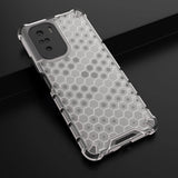 Honeycomb Case armor cover med TPU Bumper til Xiaomi Redmi K40 Pro + / K40 Pro / K40 / Poco F3 gennemsigtig