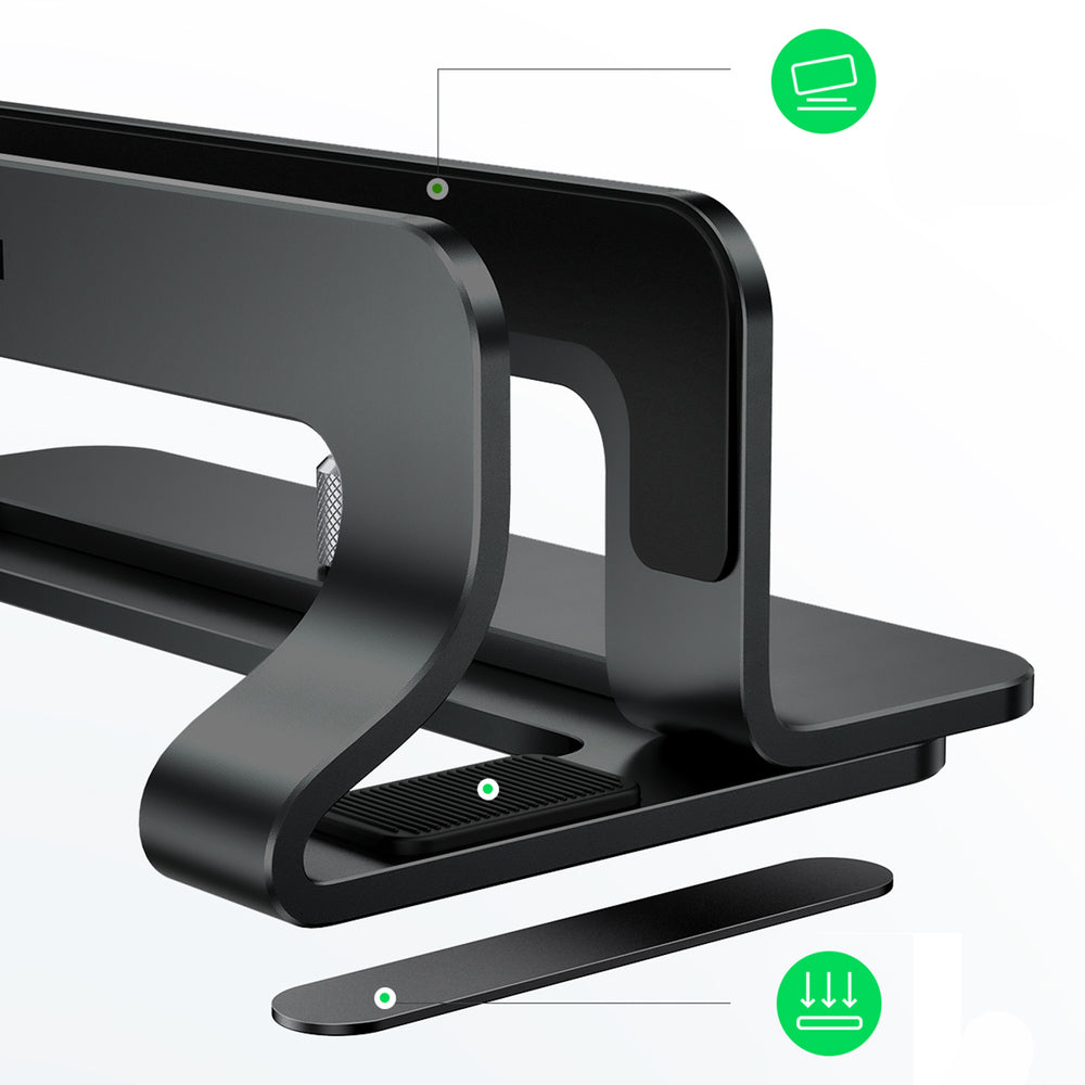 Ugreen Aluminium Vertical Stand Holder Stand for MacBook Laptop Tablet Silver (20471 LP258)