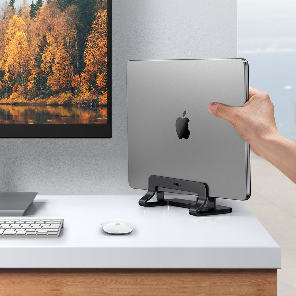 Ugreen Aluminium Vertical Stand Holder Stand for MacBook Laptop Tablet Silver (20471 LP258)