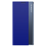 Sleep Case Bookcase Type Case med Smart Window til Xiaomi Redmi K40 Pro+ / K40 Pro / K40 / Poco F3 blå