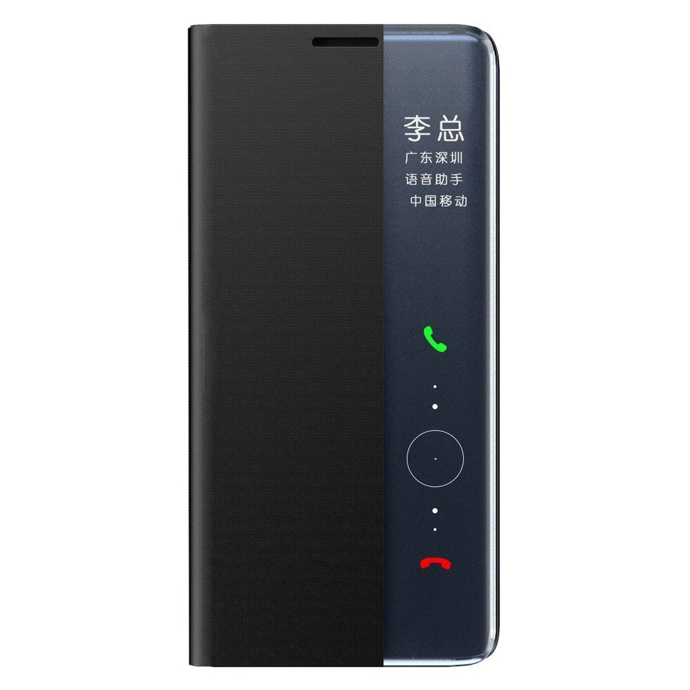 Sleep Case Bookcase Type Case med Smart Window til Xiaomi Redmi K40 Pro+ / K40 Pro / K40 / Poco F3 blå