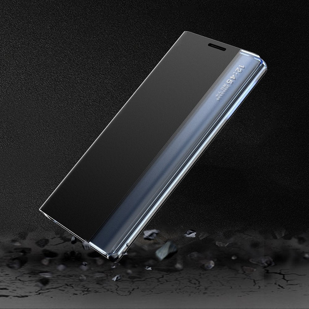 Sleep Case Bookcase Type Case med Smart Window til Xiaomi Redmi K40 Pro+ / K40 Pro / K40 / Poco F3 blå