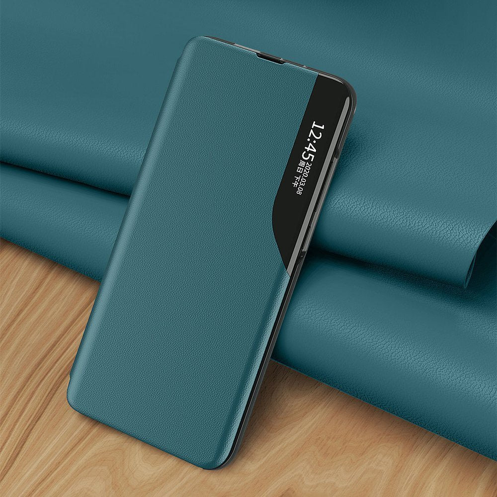 Eco Leather View Case Elegant Flip Cover Case med Stand Function Xiaomi Redmi K40 Pro + / K40 Pro / K40 / Poco F3 Red
