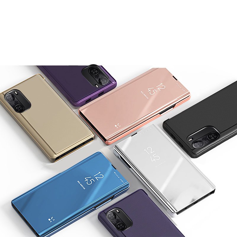 Clear View Case cover til Xiaomi Redmi K40 Pro+ / K40 Pro / K40 / Poco F3 pink