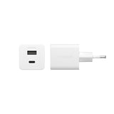 PanzerGlass empower by ® Turbo 35W Oplader inkl. USB-C + USB-A | EU Stik | Silver White