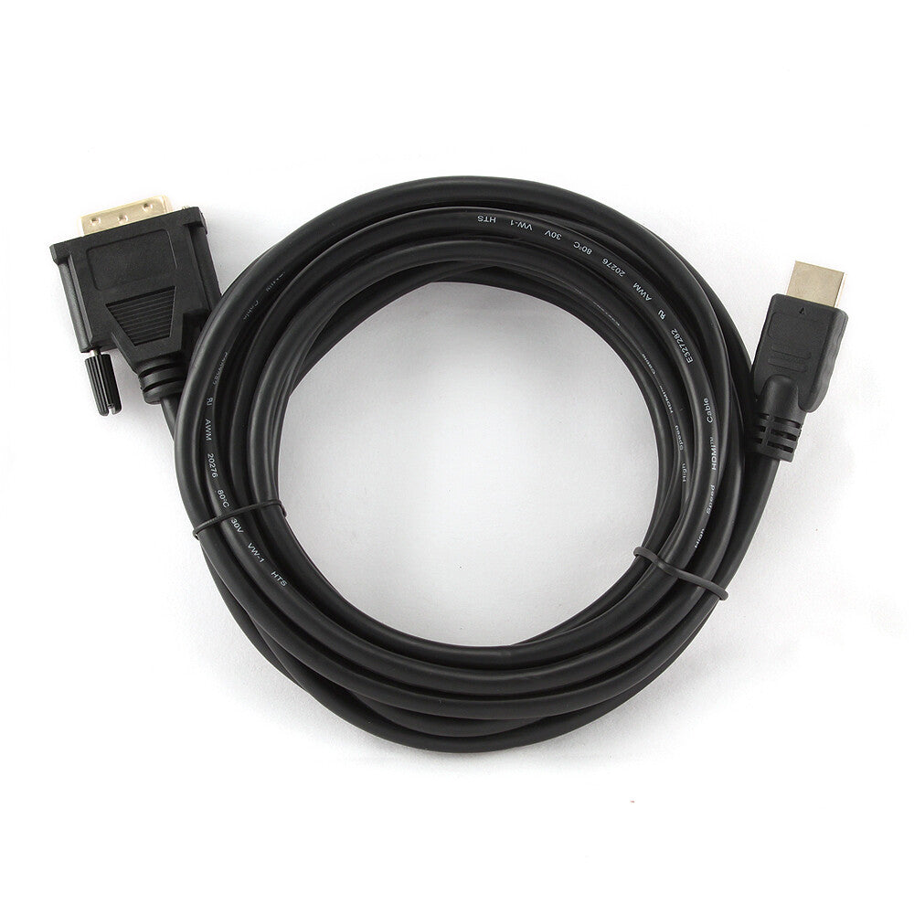 Gembird 5m, HDMI/DVI, M/M DVI-D Sort