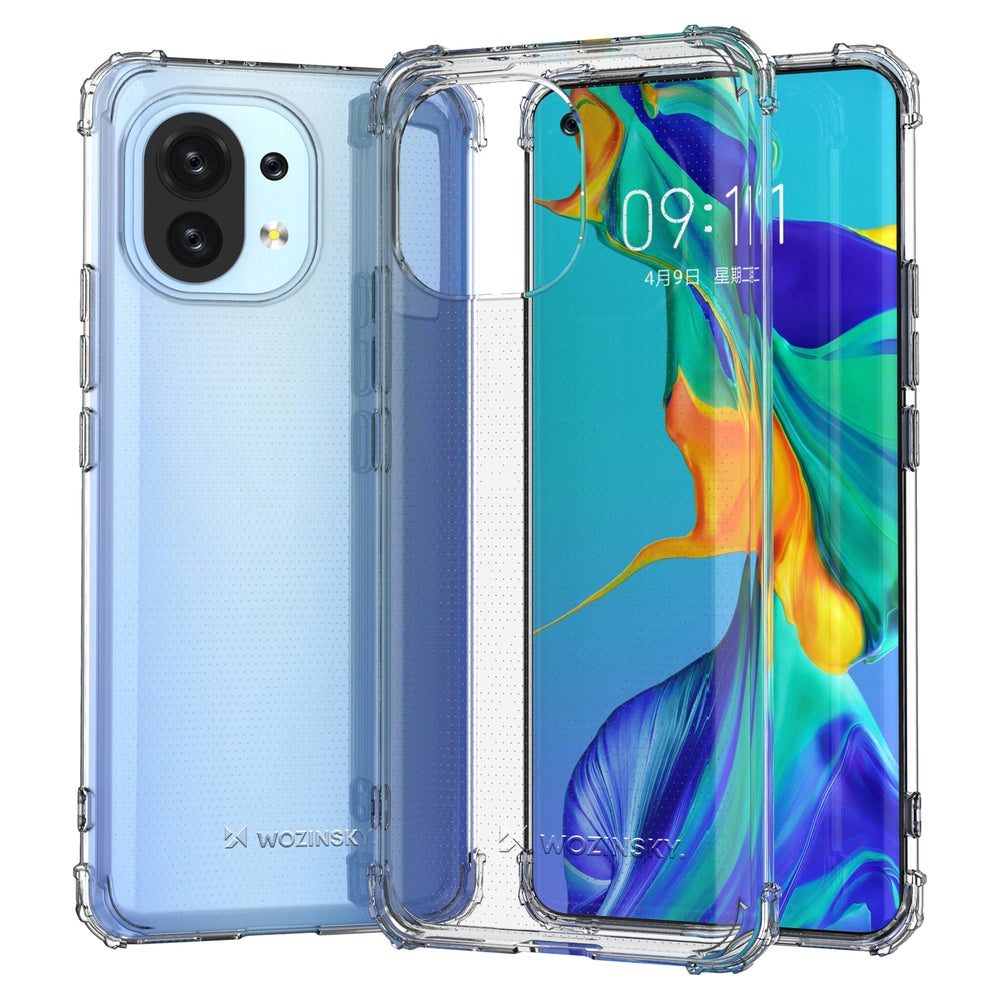 Wozinsky Anti Shock holdbar kuffert med militær beskyttelse til Xiaomi Mi 11 gennemsigtig