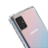 Wozinsky Anti Shock holdbar kuffert med militær beskyttelse til Samsung Galaxy A72 4G gennemsigtig