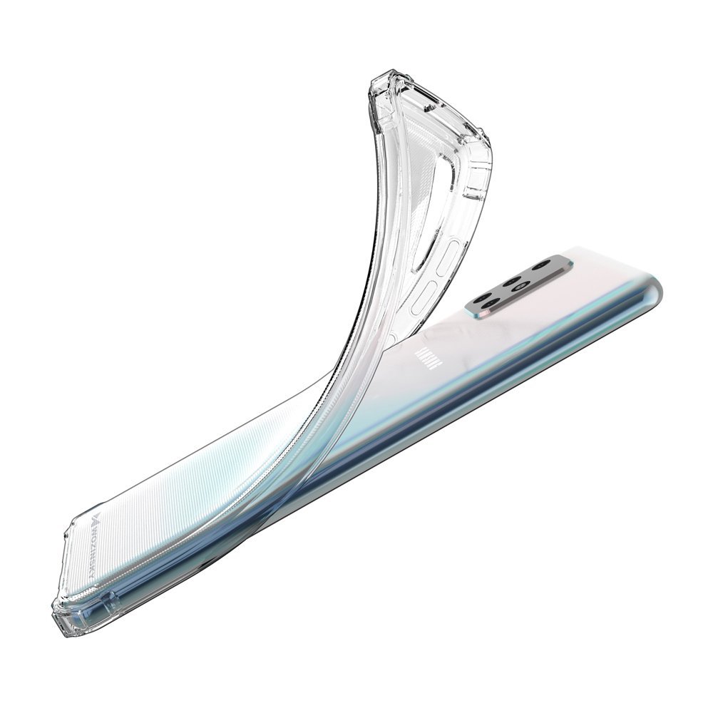 Wozinsky Anti Shock holdbar kuffert med militær beskyttelse til Samsung Galaxy A72 4G gennemsigtig