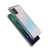 Wozinsky Anti Shock holdbar kuffert med militær beskyttelse til Samsung Galaxy A72 4G gennemsigtig